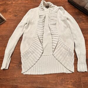 Express womens Cream Open Front Cardigan Sweater md